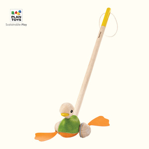 plantoys推推乐哒哒鸭婴儿儿童玩具学步手推爬行1-2岁玩具礼物