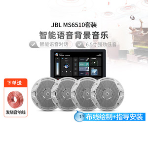 JBL MS6510吸顶音响喇叭天花板嵌入式音箱套装