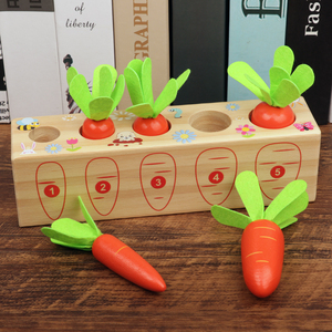 拔萝卜玩具幼儿园小班数学区材料益智区儿童手眼协调锻炼蒙氏教具