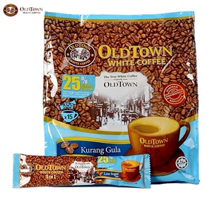 OLDTOWN/旧街场减糖低糖三合一白咖啡525g*15条(马来西亚版)