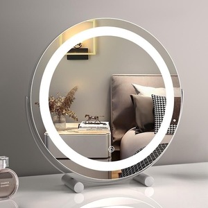 台式桌面化妆镜LED带灯卧室梳妆镜