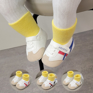 秋冬新生婴儿0-1岁男女宝宝软底鞋袜不掉跟保暖运动防滑学步鞋子