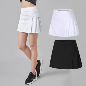 女士运动短裙羽毛球网球裤裙高腰速干健身跑步半身裙高尔夫裙防走光
