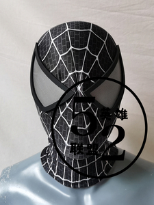 定制蜘蛛侠头套加眼罩 弹力印花头套 定制头围 包邮