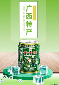 广西钦州浦北特产丹竹液植物饮料竹沥水汁清凉入口245ml每罐包邮