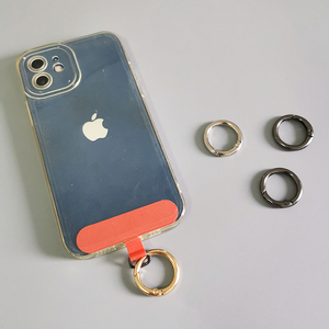 金属圆环指环扣铁环加粗钥匙扣弹簧开口手机卡片固定布DIY挂件潮