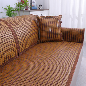 夏季麻将凉席沙发垫客厅竹席坐垫防滑座垫夏天款通用竹凉垫子定做