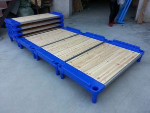 儿童木板床幼儿园专用床双人统铺床密度板少儿午睡床