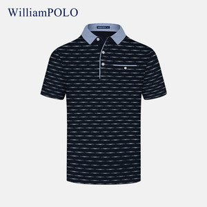 WilliamPOLO保罗夏季男士POLO衫 休闲翻领短袖T恤 商务百搭上衣