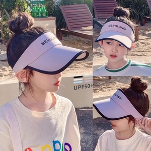 2024夏季新款儿童防晒帽男童女童空顶遮阳帽防紫外线太阳帽