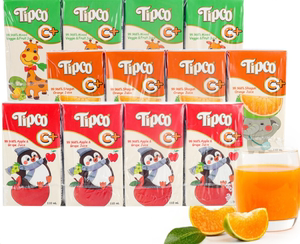 泰国原装进口泰宝tipco果汁 110ml*4盒装 青橙苹果葡萄混合口味