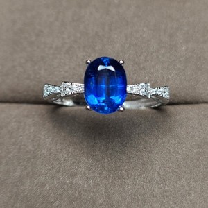 皇家蓝颜色蓝晶石戒指