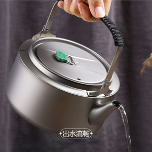 康伴钛品纯钛烧水壶便携金属壶户外钛煮茶壶钛煮水茶壶