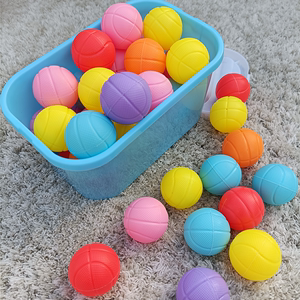 弹射球塑料小球双人互动对接球幼儿园抛接球儿童手眼协调球类玩具