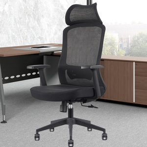 人体工学办公电脑椅 带头枕可调色网布职员椅 360度旋转滑动转椅