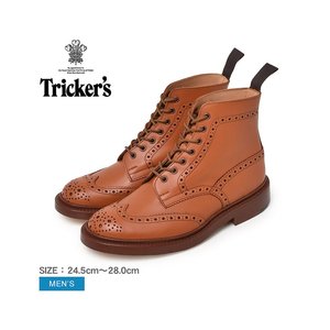 日本直邮TRICKER’S STOW 5634男士棕色系带短靴