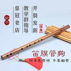 迷你短笛初学者适用 一节式竹笛 成人儿童通用乐器