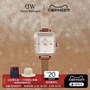 DW女款手表 QUADRO系列复古小方糖小表盘时尚腕表新品上市