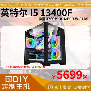 Intel i5 13400F 微星 B760M D5 WiFi 4070 台式电脑 AS 极客