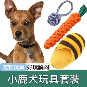 小鹿犬专用玩具套装：耐咬发声球，磨牙解闷神器，适合幼犬成犬
