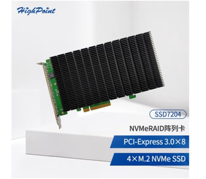 微辰 HighPoint SSD7204 M.2 NVMeRAID阵列卡
