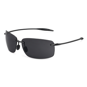 MAXJULI太阳镜男女驾驶长方形无框超轻UV400防紫外线眼镜MJ8009