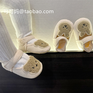 新生婴儿春秋纯棉不掉鞋 男女宝宝软底学步鞋 0-12个月