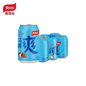 杨协成马蹄爽300ml*6罐汁果汁果肉果粒水果饮料荸荠饮料