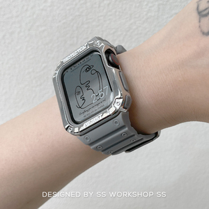 卡素工作室SS夏天新款iWatch表带适用苹果Apple Watch手表7运动8女