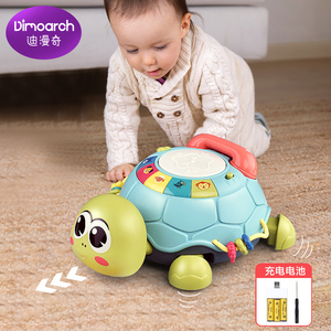 0-1岁电动爬行乌龟玩具，宝宝学爬神器，儿童拍拍鼓早教玩具