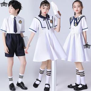 元旦新品童装：男女童大合唱演出服，中小学生诗歌朗诵校服