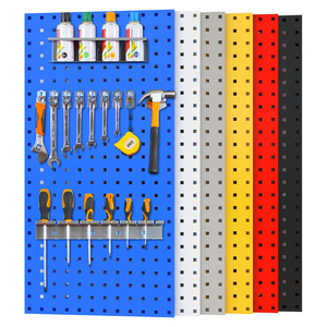 洞洞板五金工具架-烘焙方孔挂墙板-汽车美容展示架
