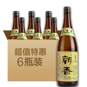 2024年新酒朝香清酒 国产日式纯米酒 1.8L*6整箱装低度酒