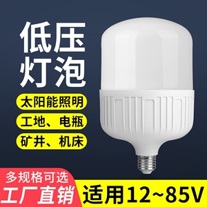 LED灯36V交直流节能灯 12V 24V 36V电瓶专用太阳能灯泡
