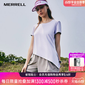 MERRELL迈乐女子2024春夏新款速干短袖T恤 户外休闲亲肤吸湿上衣