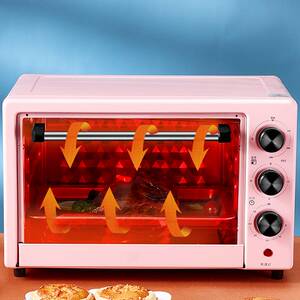 小型家用微波炉烤箱一体机 迷你复古10升热饭烘焙神器