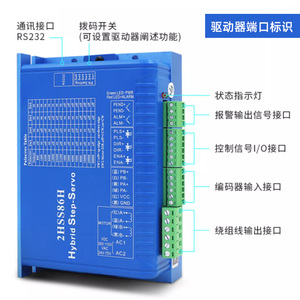 57/8步进6电机套装 400/750W高扭矩大转速伺服电机带刹车驱动器