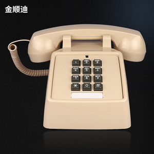 欧式复古电话机 家用古董机械铃铛老式固话座机 办公美式电话机