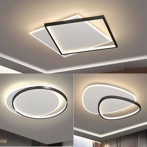 北欧现代简约菱形智能卧室LED吸顶灯 - 创意书房个性灯具