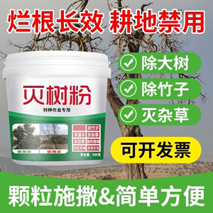 强力灭树粉烂根粉专用剂 - 高效除大树竹子 - 一滴死杀树王 - 除草烂根剂