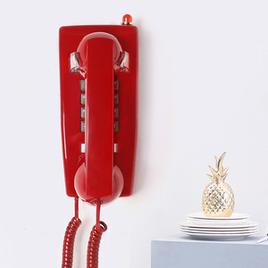 热销爆款！金属铃声复古壁挂式古董电话机，浴室家用固定创意仿古机
