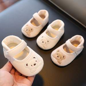 婴儿春秋夏季软底布鞋 男女宝宝步前鞋 透气不掉鞋 1岁-789个月可选