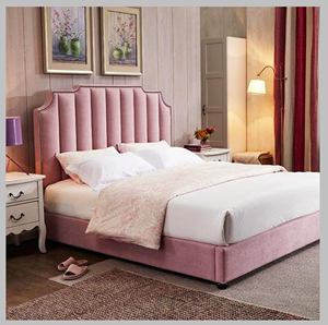 港式轻奢网红床 简约现代小户型实木米白色双人床 主卧室公主床