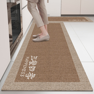 定制加厚防滑厨房地垫 高级禅意地毯 吸水吸油耐脏耐磨防尘