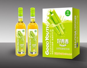 广西特产好青春甘蔗醋饮料 650ml玻璃瓶装 发酵甘蔗汁 送礼佳品