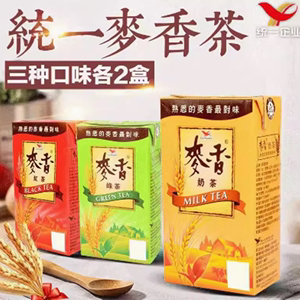 台湾进口统一麦香奶茶红茶绿茶阿萨姆奶茶 多口味休闲饮品聚餐佳选