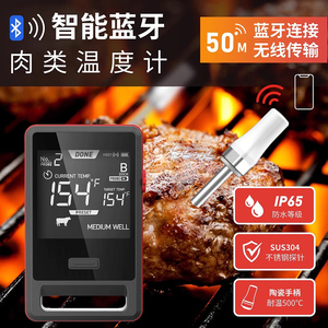 智能无线蓝牙BBQ烤肉食品温度计 肉类探针APP监控 烤箱专用