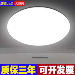 LED超亮圆形吸顶灯 家用客厅卧室厨房阳台简约面包灯