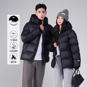 2024新款黑金情侣加厚抗寒羽绒服外套 冬季百搭保暖潮流男女装4