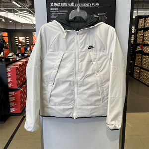 Nike耐克2022新款男款双面穿保暖运动夹克棉服外套DH2784-030